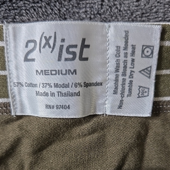 2xist Men's Briefs in Olive and Gray - Picture 2 of 3